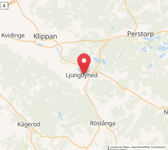 Map of Ljungbyhed, Skåne