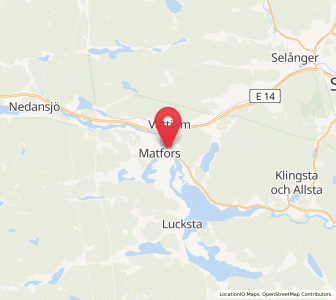 Map of Matfors, Västernorrland