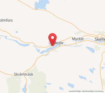 Map of Medle, Västerbotten
