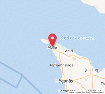 Map of Mölle, Skåne