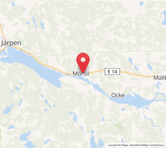 Map of Mörsil, Jämtland