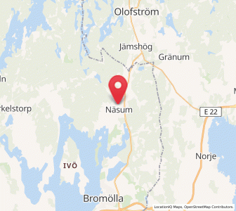 Map of Näsum, Skåne