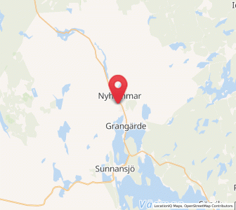 Map of Nyhammar, Dalarna