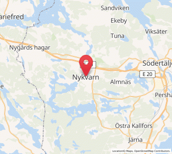 Map of Nykvarn, Stockholm