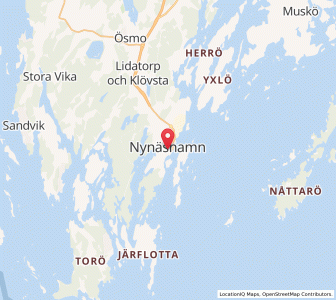 Map of Nynäshamn, Stockholm