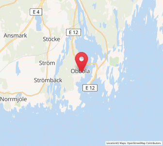 Map of Obbola, Västerbotten