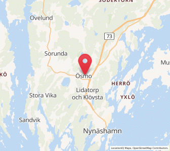 Map of Ösmo, Stockholm
