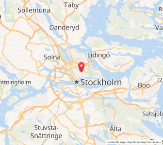 Map of Östermalm, Stockholm