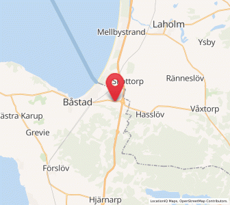 Map of Östra Karup, Skåne