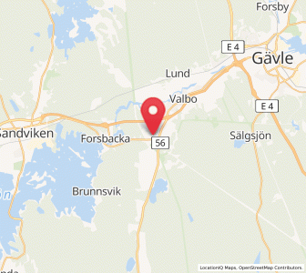 Map of Överhärde, Gävleborg