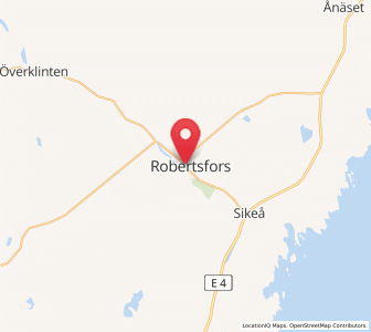 Map of Robertsfors, Västerbotten