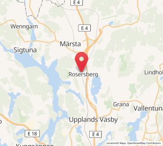 Map of Rosersberg, Stockholm