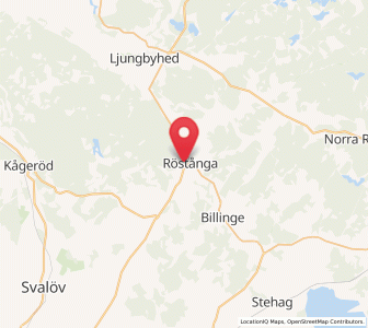 Map of Röstånga, Skåne