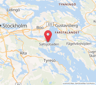 Map of Saltsjöbaden, Stockholm