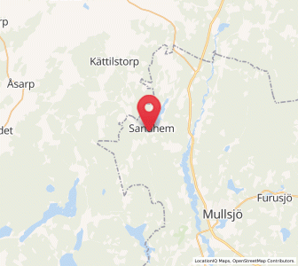 Map of Sandhem, Jönköping