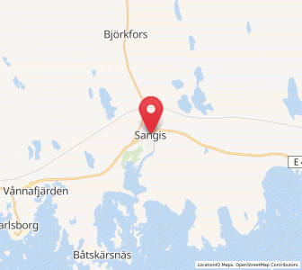 Map of Sangis, Norrbotten