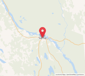 Map of Särna, Dalarna