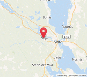 Map of Selja, Dalarna