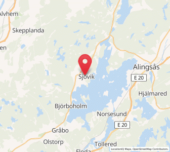Map of Sjövik, Västra Götaland