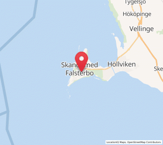 Map of Skanör med Falsterbo, Skåne