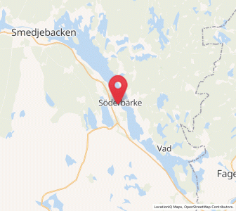 Map of Söderbärke, Dalarna