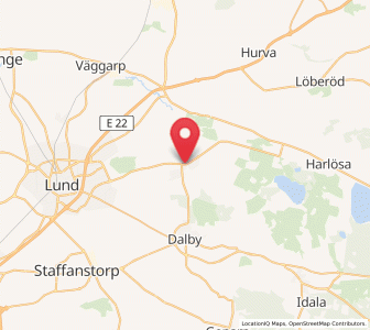 Map of Södra Sandby, Skåne