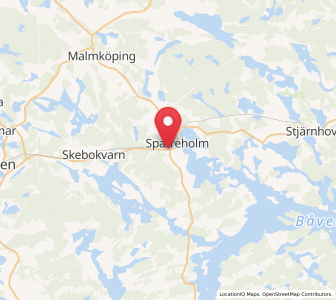 Map of Sparreholm, Södermanland