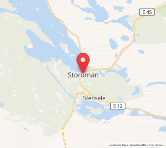 Map of Storuman, Västerbotten