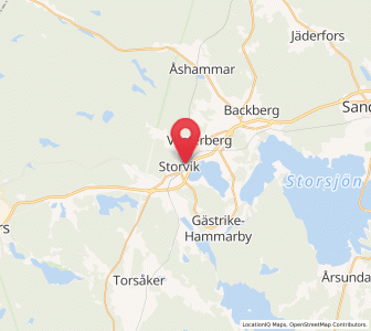 Map of Storvik, Gävleborg