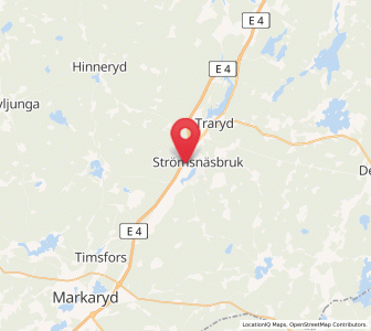 Map of Strömsnäsbruk, Kronoberg