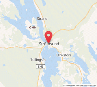 Map of Strömsund, Jämtland