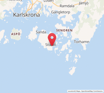 Map of Sturkö, Blekinge