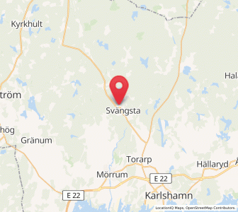 Map of Svängsta, Blekinge