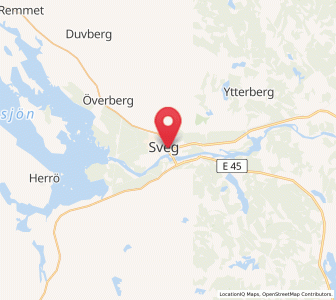 Map of Sveg, Jämtland