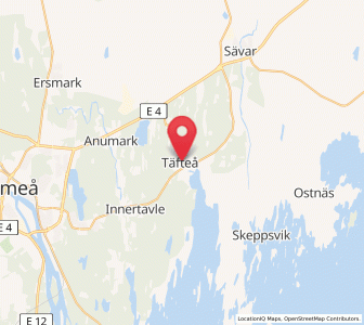 Map of Täfteå, Västerbotten