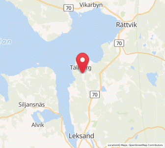 Map of Tällberg, Dalarna