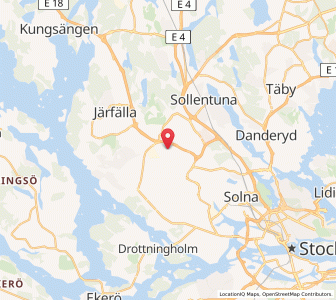 Map of Tensta, Stockholm