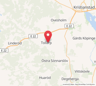 Map of Tollarp, Skåne