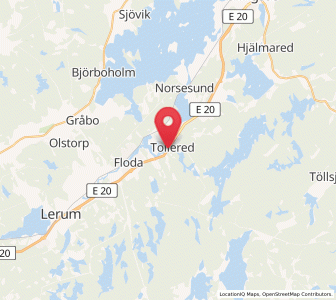 Map of Tollered, Västra Götaland