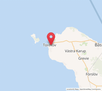 Map of Torekov, Skåne