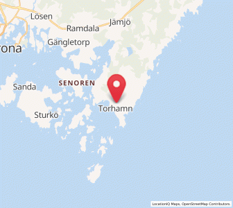 Map of Torhamn, Blekinge