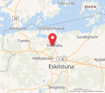 Map of Torshälla, Södermanland