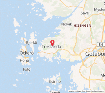 Map of Torslanda, Västra Götaland