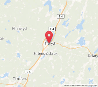 Map of Traryd, Kronoberg