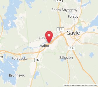 Map of Valbo, Gävleborg
