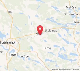 Map of Valla, Södermanland