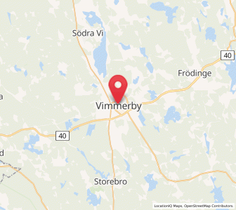 Map of Vimmerby, Kalmar