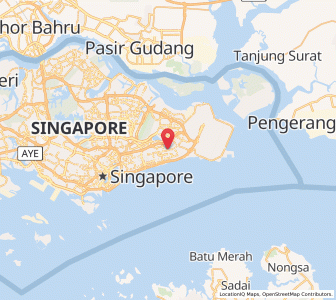 Map of Bedok New Town, East Region
