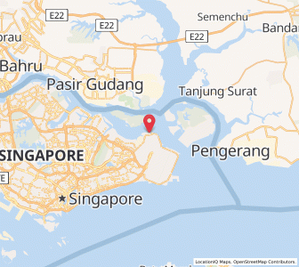 Map of Changi Village, East Region