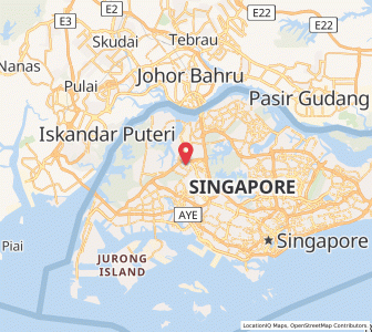 Map of Choa Chu Kang New Town, West Region
